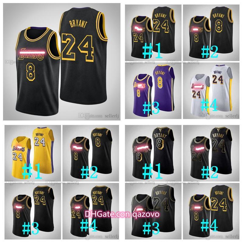 

Custom Men Women Youth Los Angeles Lakers Kobe Bryant 82 4 Anthony Davis NBA Swingman Basketball JerseyS-6XL, Red