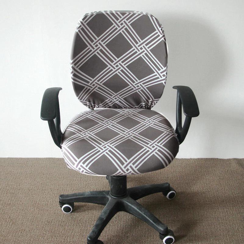 

2pcs/set Office Chair Cover Split Chair Back Cover+Seat Case Stretch Computer Armchair Slipcovers Anti-dirty Seat Slipcovers