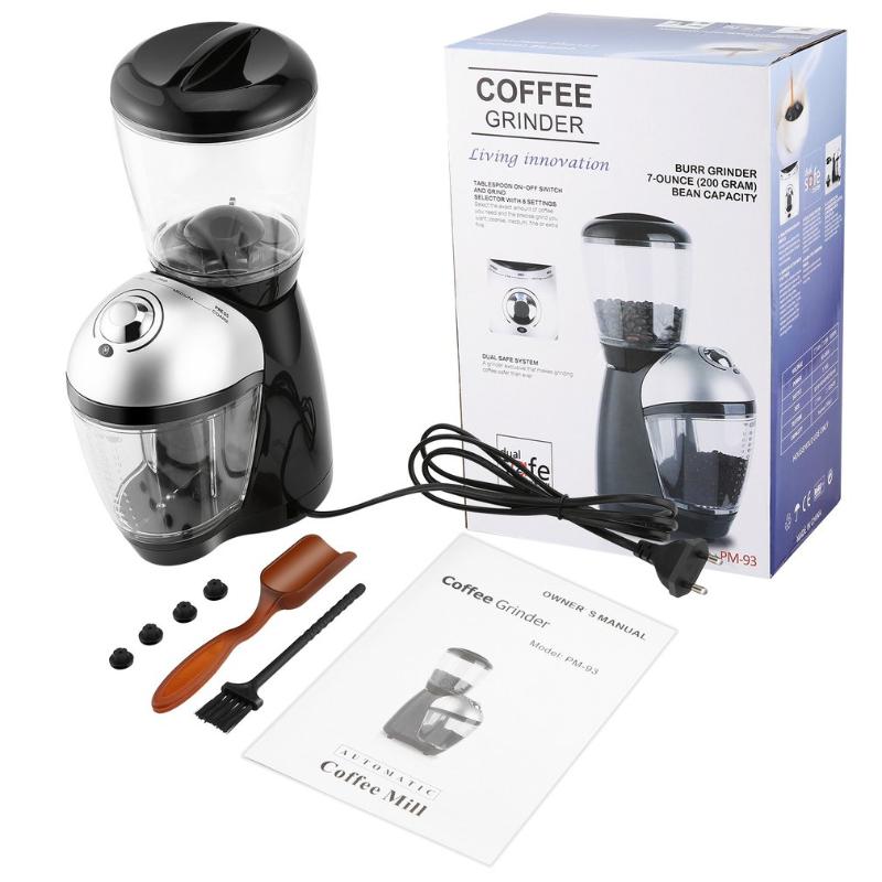 

Professional Home Coffee Grinder Electric Grinding Machine Equipped With 420 Stainless Steel Grinding Disk Coffee Maker 220-240V