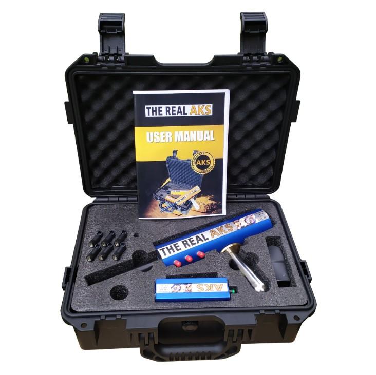 

Real AKS Metal Detector Long Range Gold Detector 6 Antennas For Underground Detect Gold Silver Gem Diamond