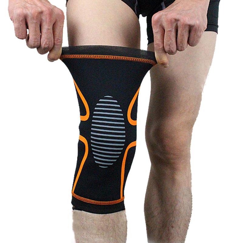 

1PC Knee Support Knee Pads Brace Kneepad Gym Weight Lifting Wraps Bandage Straps Guard Compression Sleeve Brace, Grey