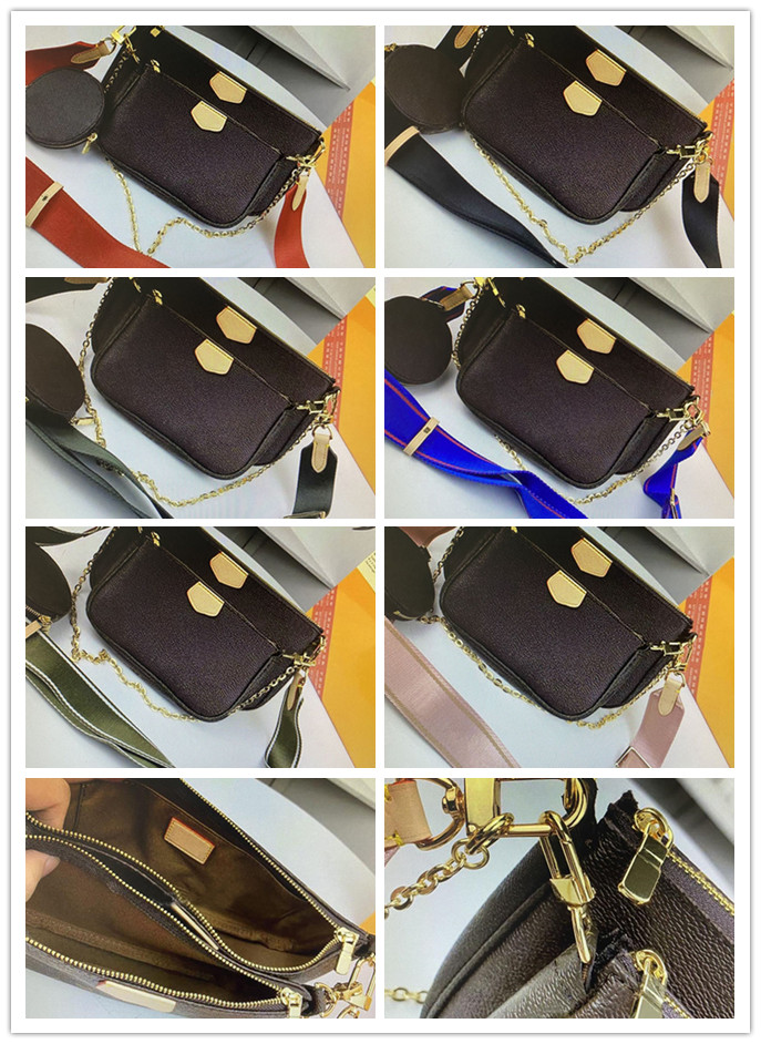 

High Quality M44813 Designer Handbags Purses Women Crossbody Bag 3 Piece Sets Leather Chain Shoulder Bags PCS, L4