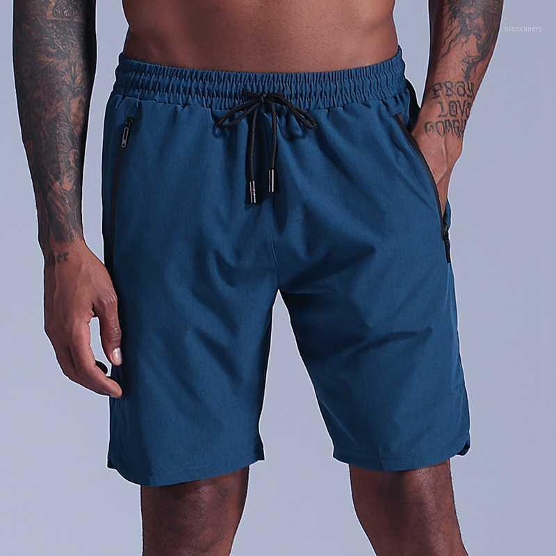 

Summer Running Shorts Men Workout Athletic Shorts Breathable Basketball Gym Fitness Clothes Marathon Pocket Sport Running1, B36d-1 gray