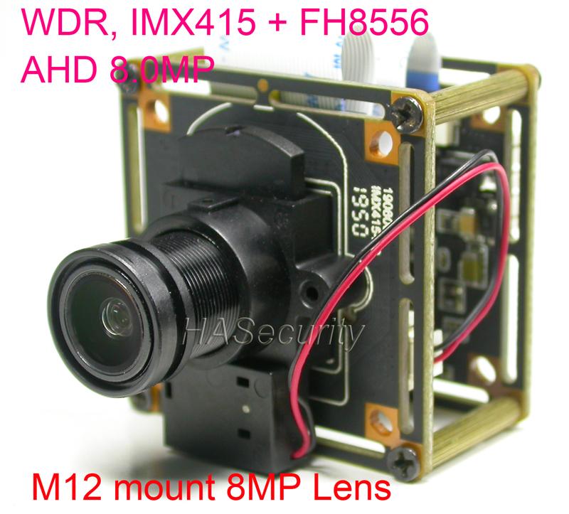 

8MP AHD-8.0MP @ 15fps , 1/2.8" Sony IMX415 CMOS image sensor + FH8556 CCTV camera module PCB board +OSD cable +M12 Lens
