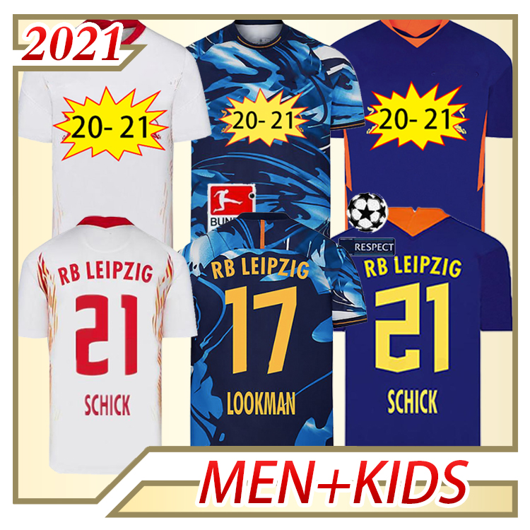 

20 21 FORSBERG KLOSTERMANN Mens Soccer Jerseys RBL SABITZER POULSEN HALSTENBERG OLMO ADAMS HEE CHAN LAIMER Home Away 3rd Football Shirt