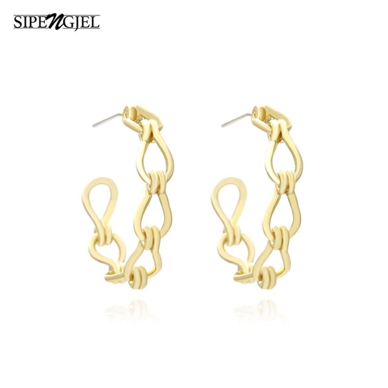 

New Fashion big circle Round Earrings Hollow vintage big stud Earrings For Women punk Jewelry 2021 trend