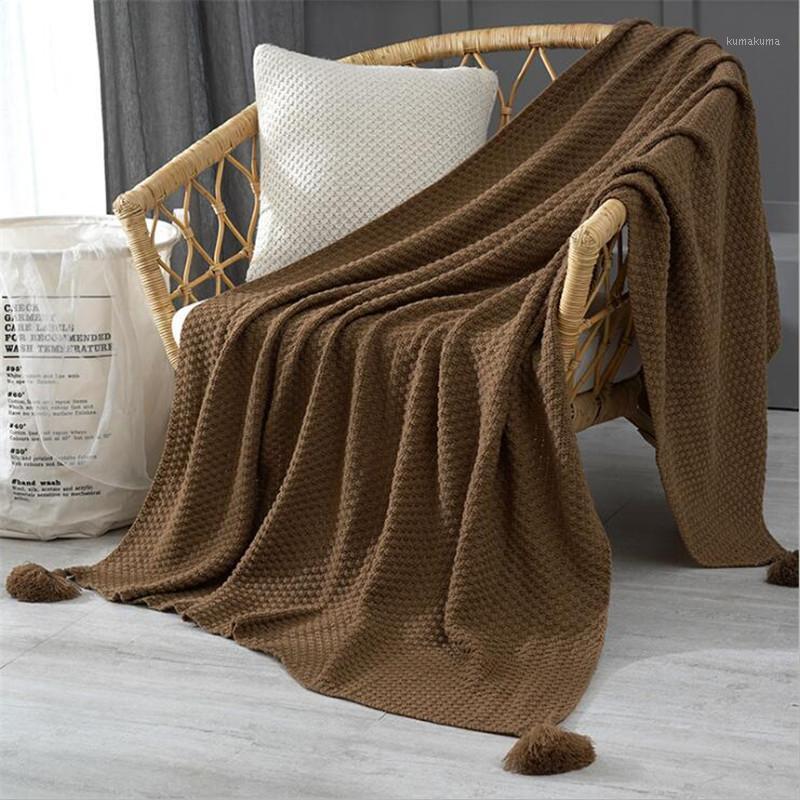 

Ins Nordic sofa blanket blanket office nap shawl knitted wool casual air conditioning several sizes1