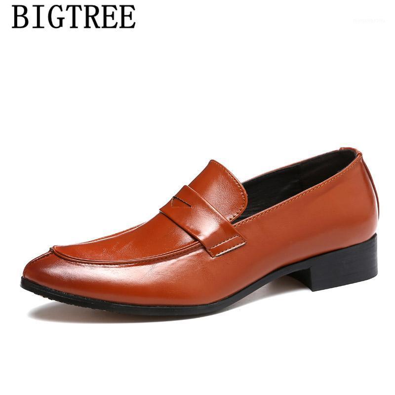 

Luxury Loafers Men Shoes Leather Italian Dress Coiffeur Office Shoes for Men Formal Business Classic 2020 Slip Dress1, Black