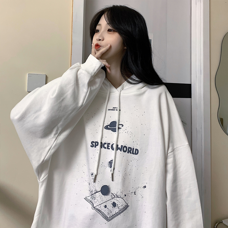 

2021 New Old in Women's Nightgown Spring and Loose Lazy, Thin Bf Wind BSZ9, White