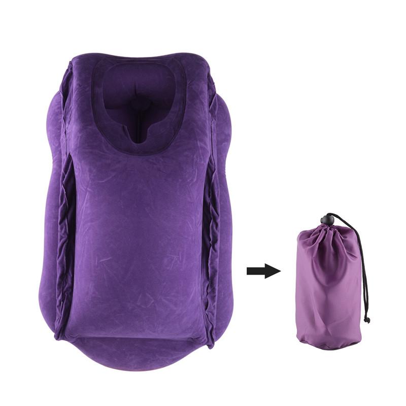 

Pillow Inflatable Travel Trip Cushion Air Portable Soft Neck Pillows Airplane