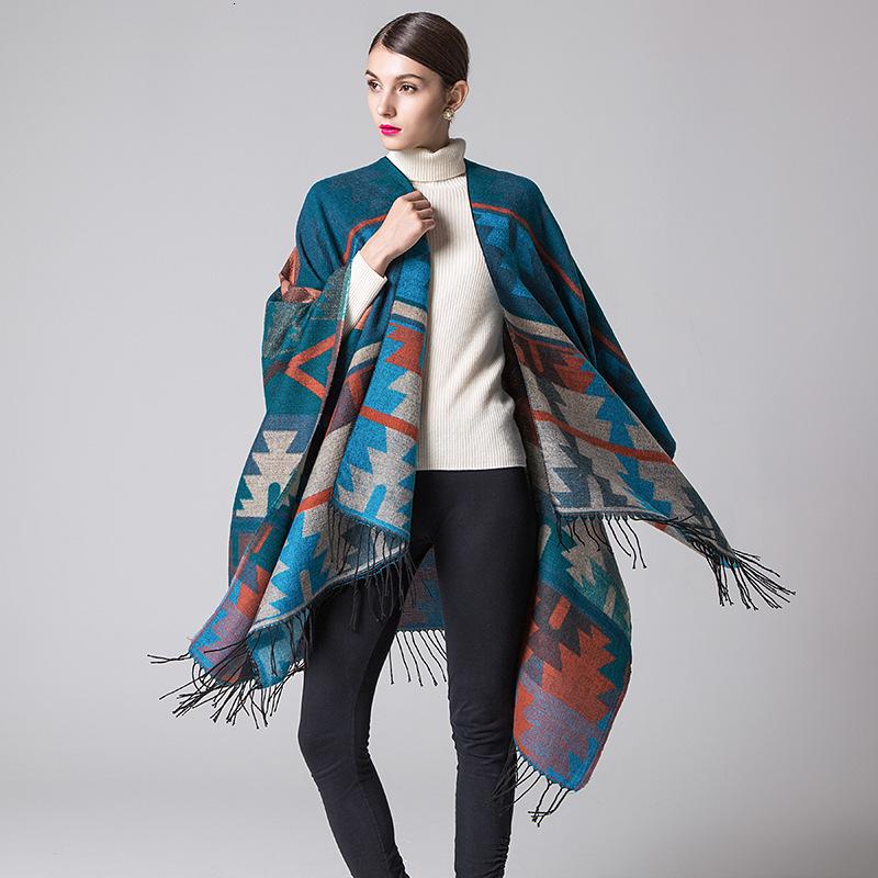 

Winter Scarf for Women Cashmere Scarves Shawls Soft Scarf Wool Warm Shawls Female Poncho Stoles fashion geometric color
