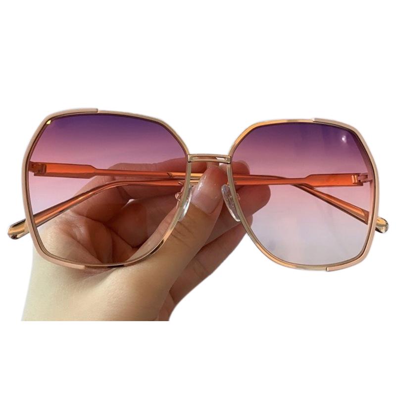 

New Oversized Mirror Sunglasses Women Vintage Square Eyewear UV400