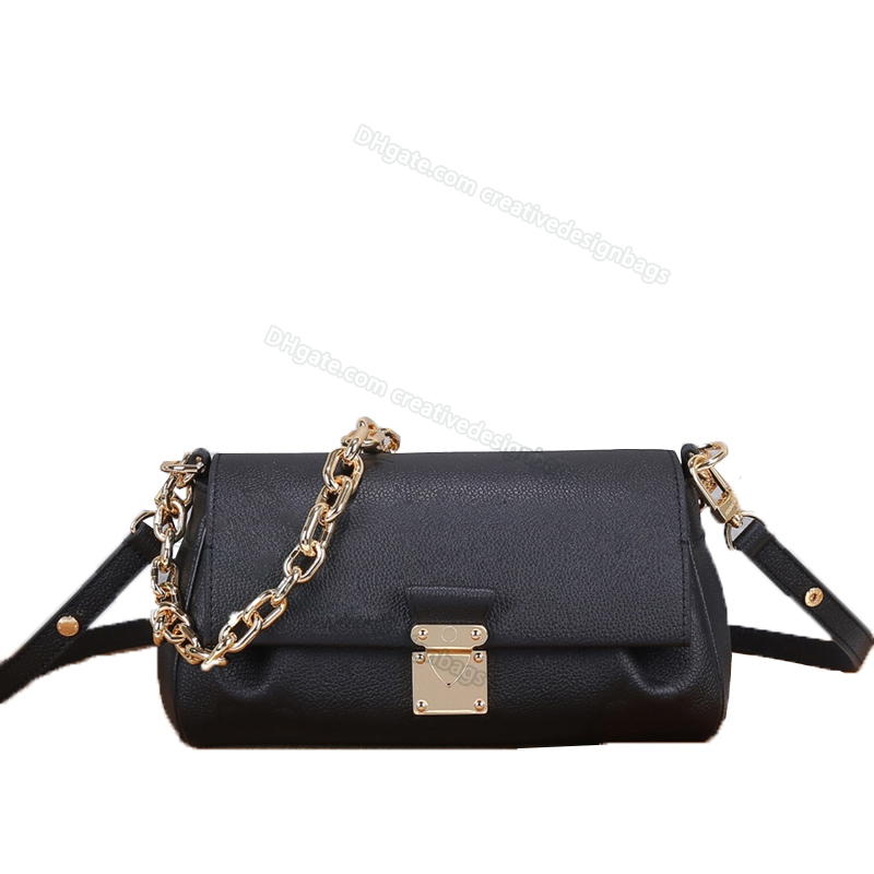 

Ladies shoulder bag cross body oversized printed handbag purse soft grained cowhide leather designer clutch Removable strap chain magnetic buckle closure L080, M45813
