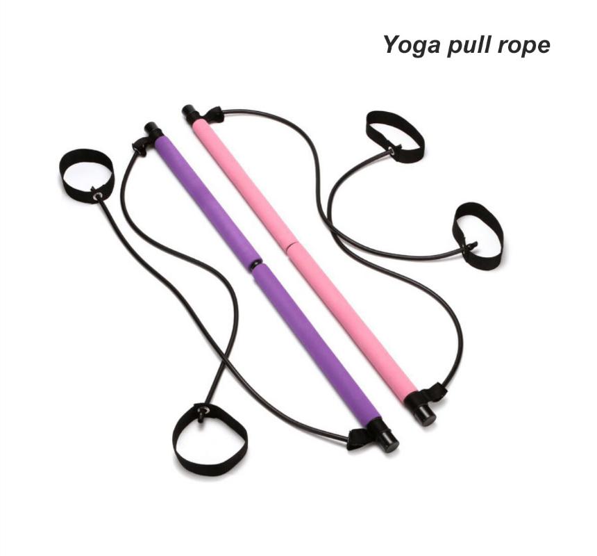 

Pilates Stick Multi-Function Yoga Fitness Equipment Elastic Pulling Rope Fitness Stick Home Chest Expander Sports Stretch Strap
