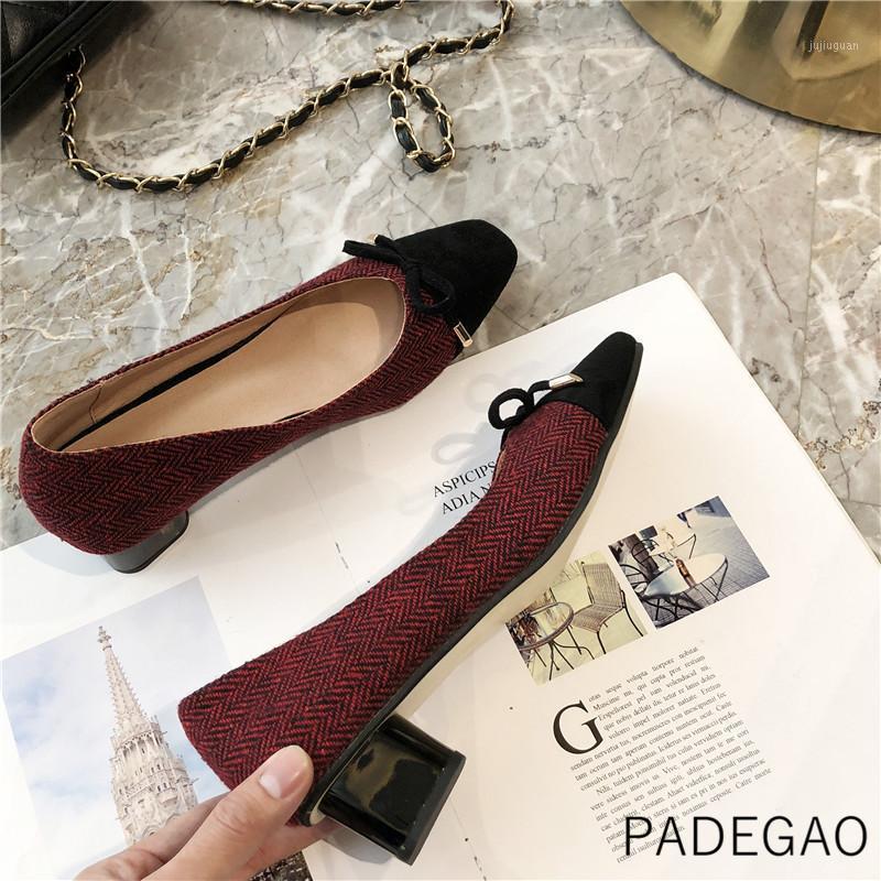 

High Heel 2020 Women Shoes Red Butterfly-knot High-heeled Shallow Sweet Fashion Woman Heels1, Black