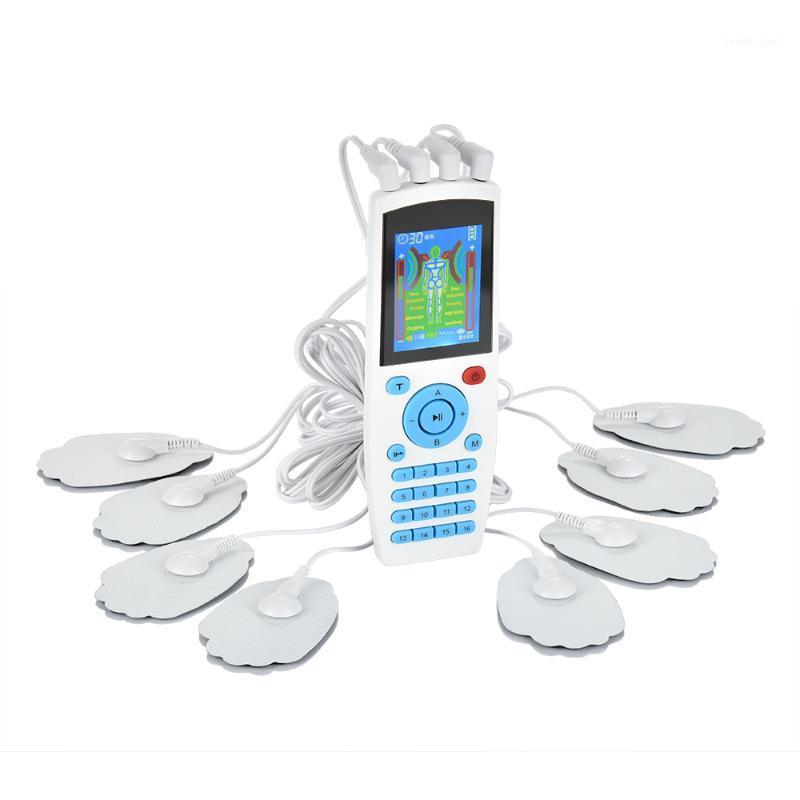 

16 Modes TENS Therapy Massager 4 Output Electric EMS Nerve Muscle Stimulator Digital Pulse Health Care Body Massage Device1