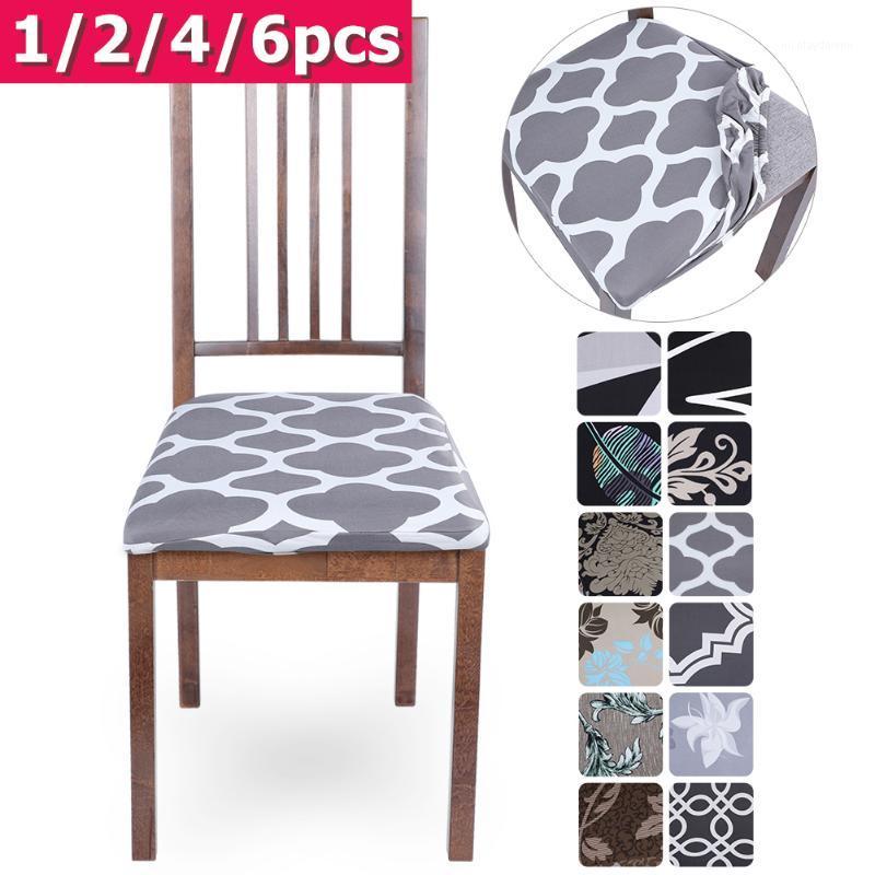 

Stretch Elastic Dining Room Chair Seat Covers Universal Removable Washable Chair Seat Cover Protector Cushion Slipcover1