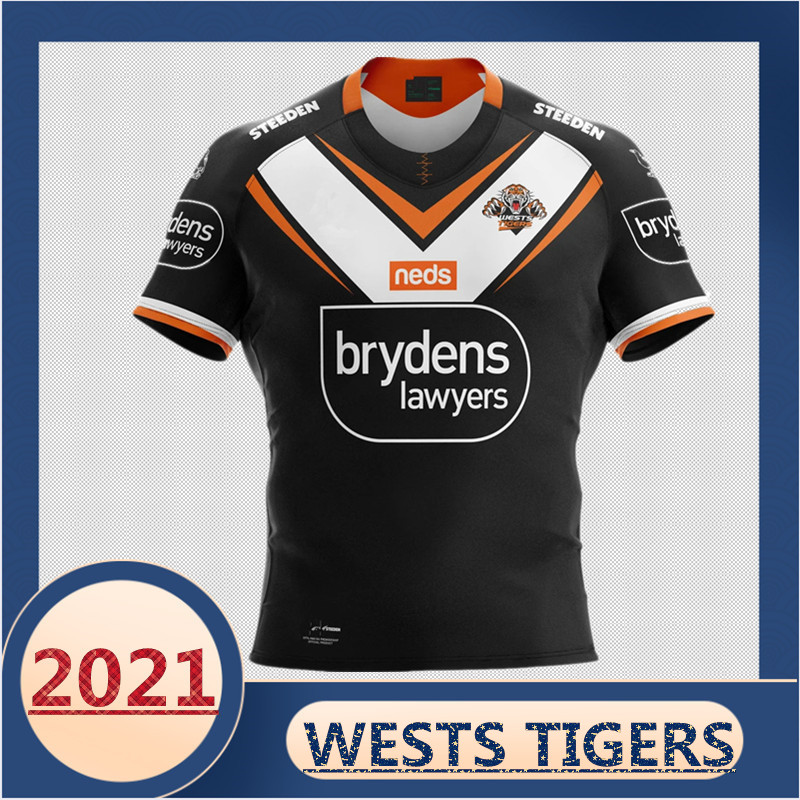 

2021 WESTS TIGERS RUGBY HOME JERSEY Size:S--3XL-5XL (Print custom name and number)The quality is perfect. Free Delivery, Black