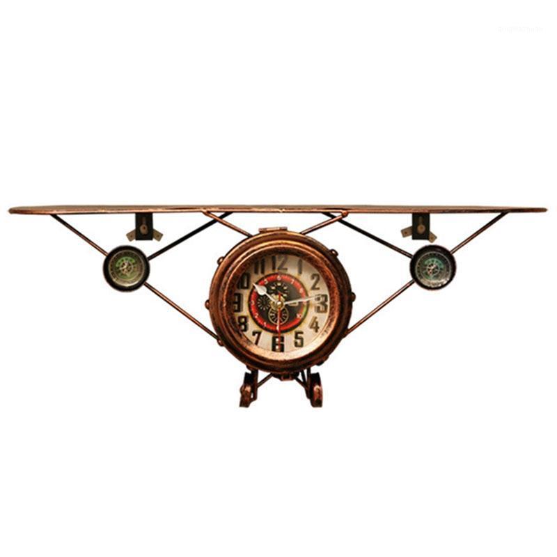 

New Shelves Wrought Iron Aircraft Hanging Clocks to Create a Simple Retro Wrought Iron Aircraft Clocks and Racks Ornaments1