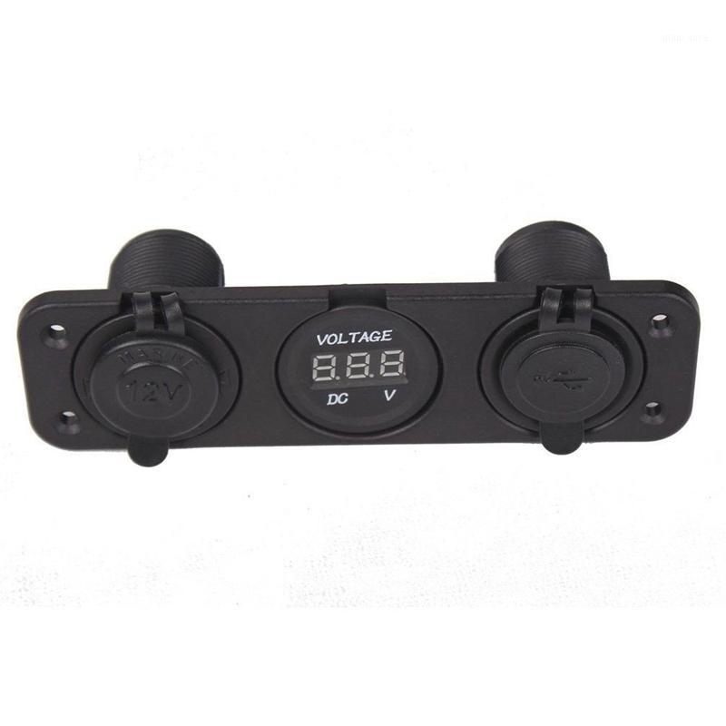 

Triple 3.1 Amp USB Charger + Voltmeter +12 V Socket Panel Marine Outlet Jack1