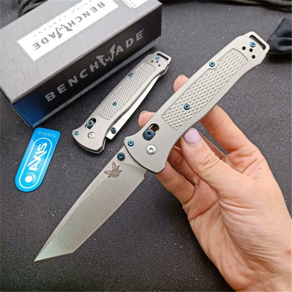 

Axis Lock BM537 knives M390 Steel Blade Ti Handle Emergency Rescue Folding Pocket Knife Edc