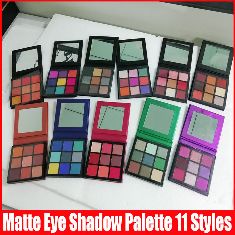 

11 Styles Eye Makeup Eyeshadow Palette 9 colors Natural Long Lasting Shimmer Matte Eye Shadows Palettes
