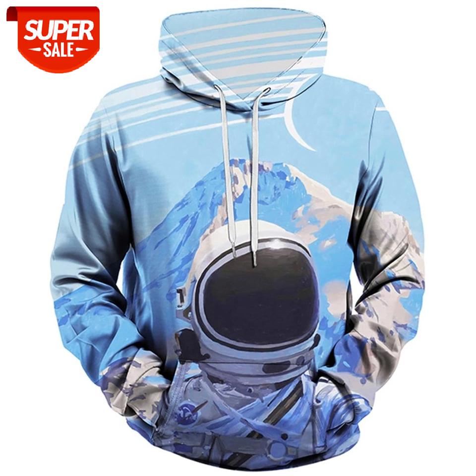 

2020 Autumn Men's Black Hoodies Sweatshirts Mens Galaxy Tie dye Colorful Lion Printed Male Casual Sportswear Plus Size Clothing #BE4B
