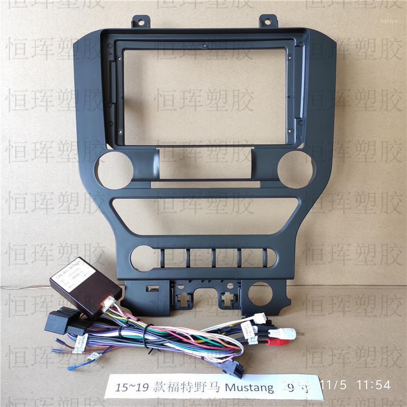 

For Mustang 2020~2020 Car Fascia Navigation Fascias Dash Frame Kit For 9" Universal Android Multimedia Player1