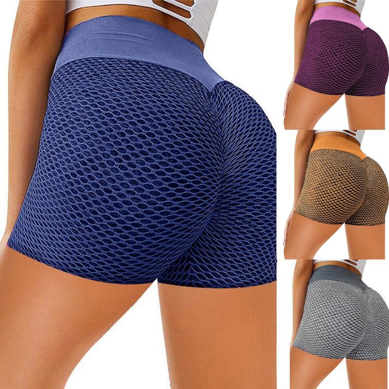 

Yoga Plus Size Pants Ladies Casual Tight-Fitting Slim Hip-Lifting Fitness Sports High Waist Casual Yoga Shorts Women Pants, Bu