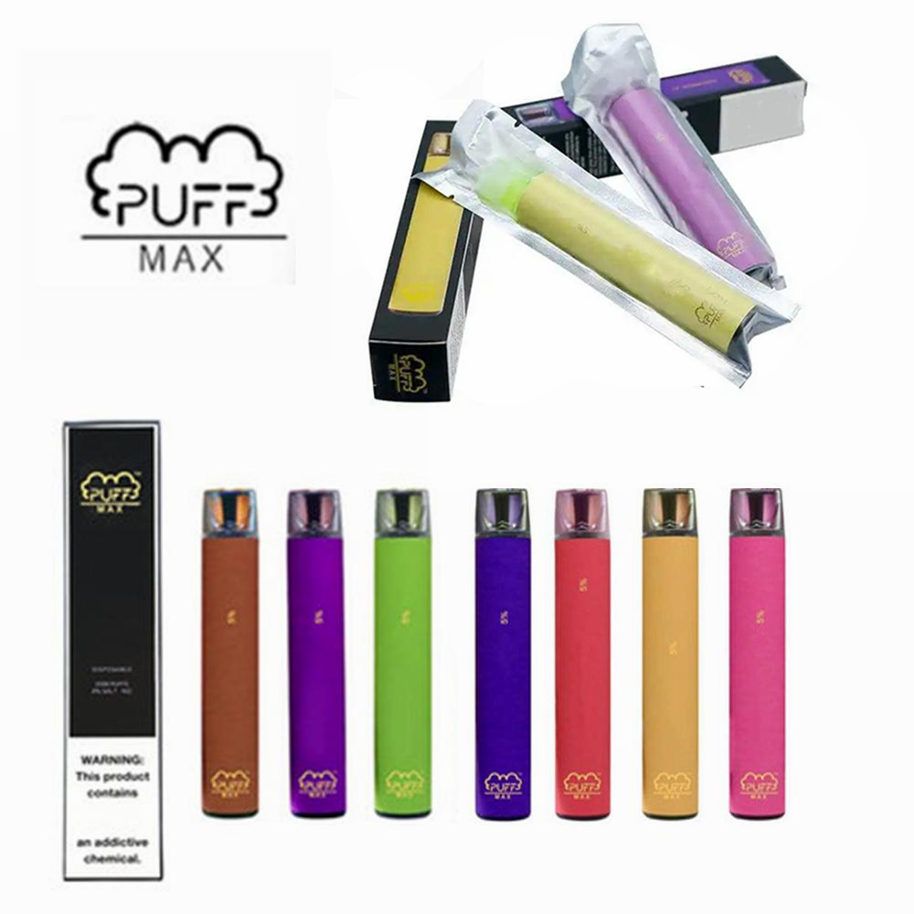 

Newest Puff Max puff bar Disposable Vape Pen Puffs 5% Factory Supply Fast Shipping Disposable Vape Pen 1200mAh Battery Pre-Filled