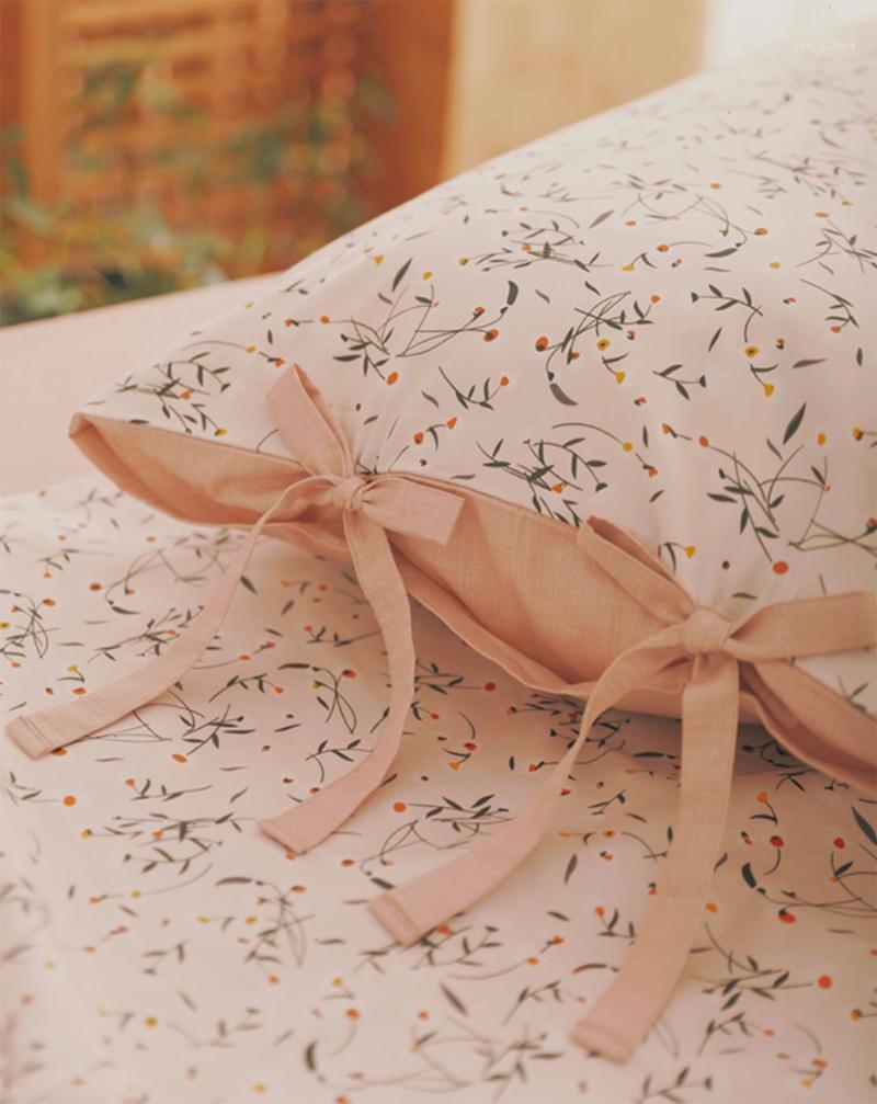 

European american flower bedding set girl,cotton  full queen romantic pastoral home textile bed sheet pillowcase duvet cover1, Picture color