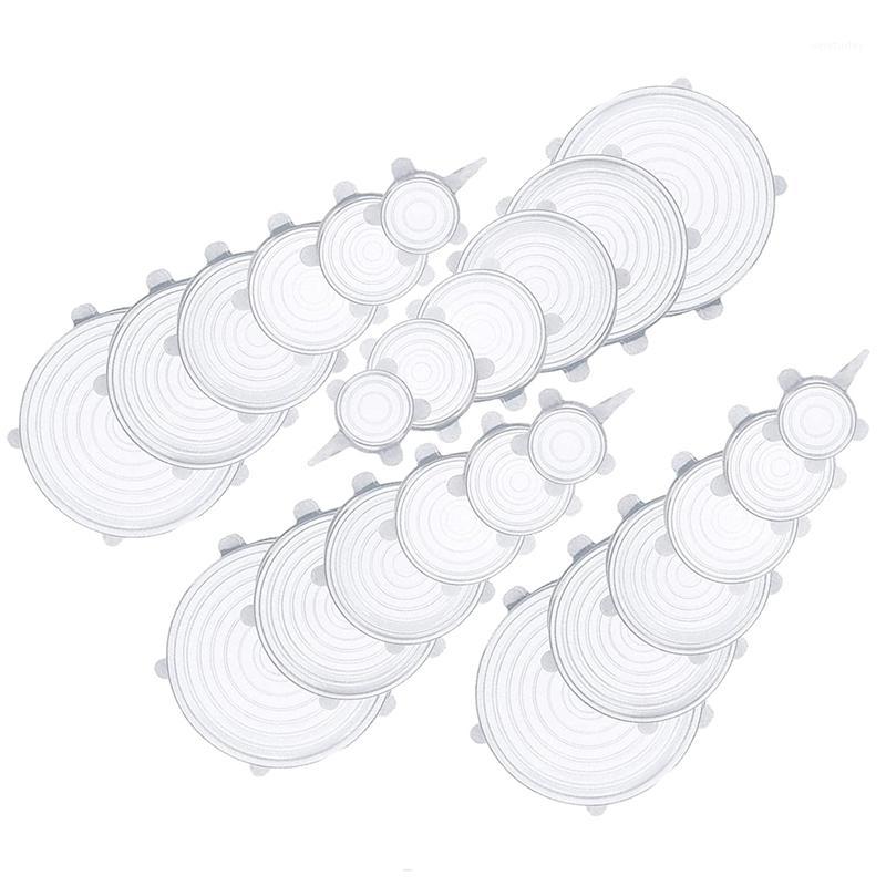 

24x Silicone Elastic Lids Keep Fresh, Reusable and Expandable, Suitable for Various Sizes of Bowl Lids1
