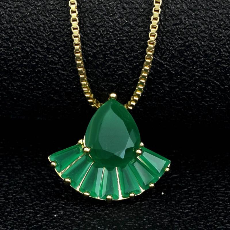 

New Geometric Gold Color Copper Choker Necklace Pendants Long Chain Crystal Rhinestone Statement Necklace For Women Jewelry