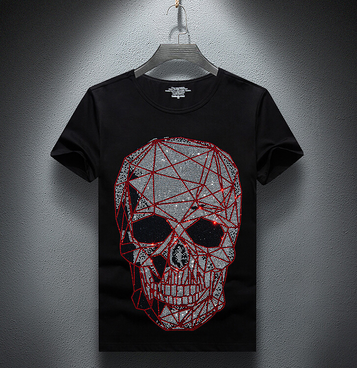 

2021 New T-shirt Round Neck Men's t Shirt Men Fashion Tshirts Fitness Casual for Male High Quality Nqhk, As shown