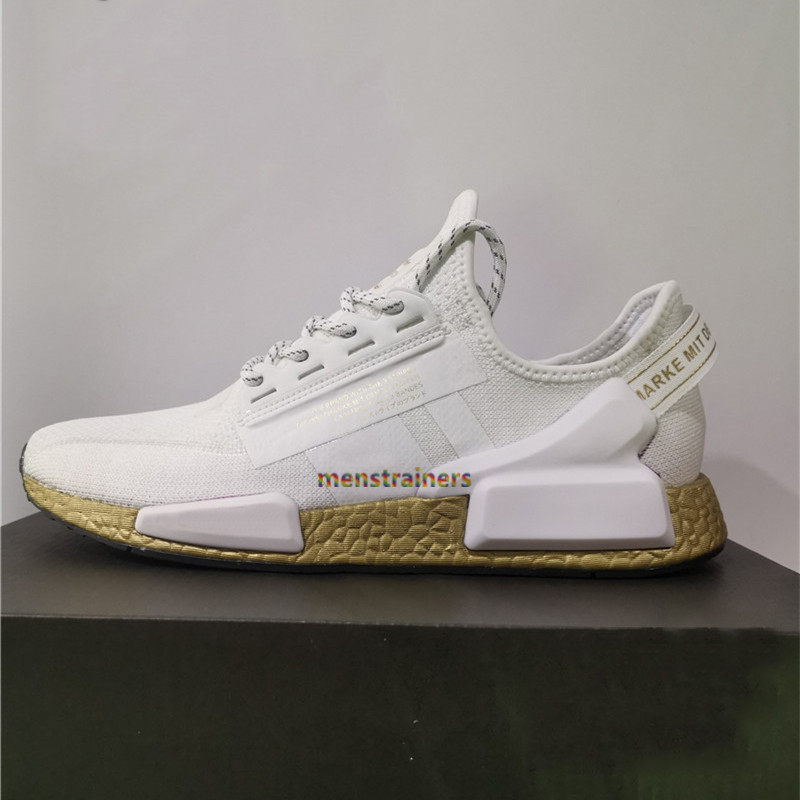 

Wholesale NMD Human Race Pharrell Williams Mens Women Running Shoes Infinite Species Solar Pack R1 V2 Triple White Orange Blue