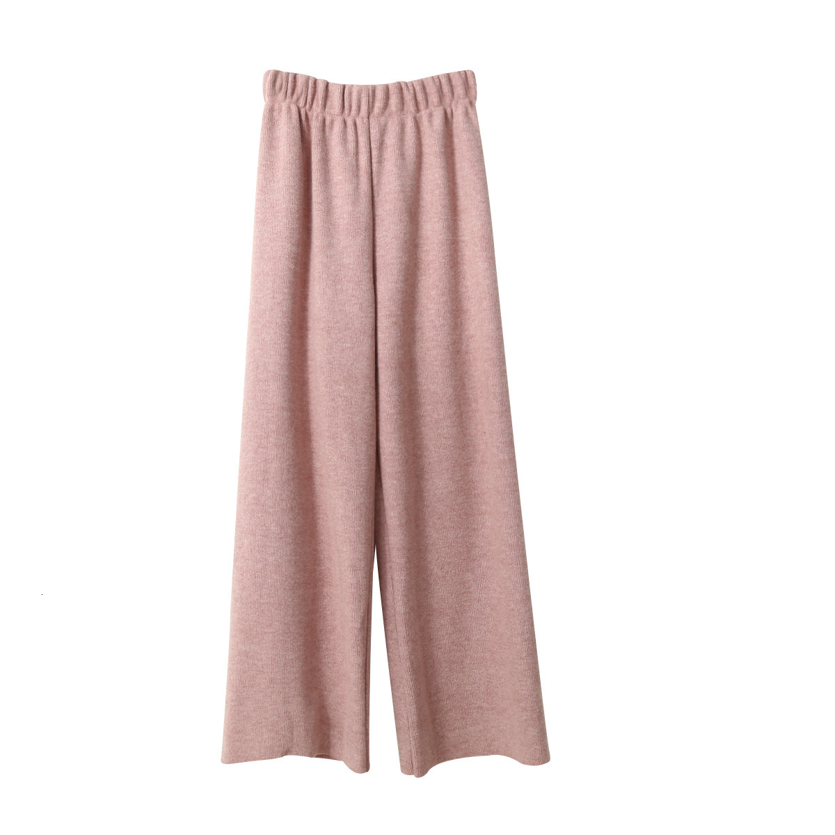 

2021 New Spring Stretch High Waist Women Casual Female Trousers Outwear Pure Color Stright Pants Wwjm, Beige