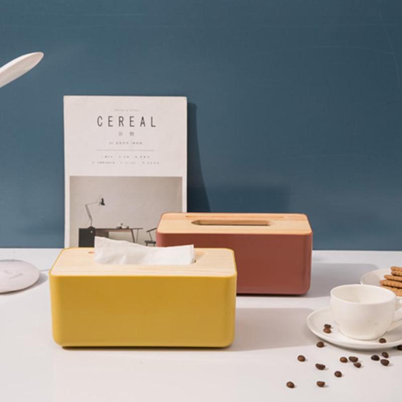 

Multifunctional Plastic Tissue Box Paper Towel Organizer Household Supplies