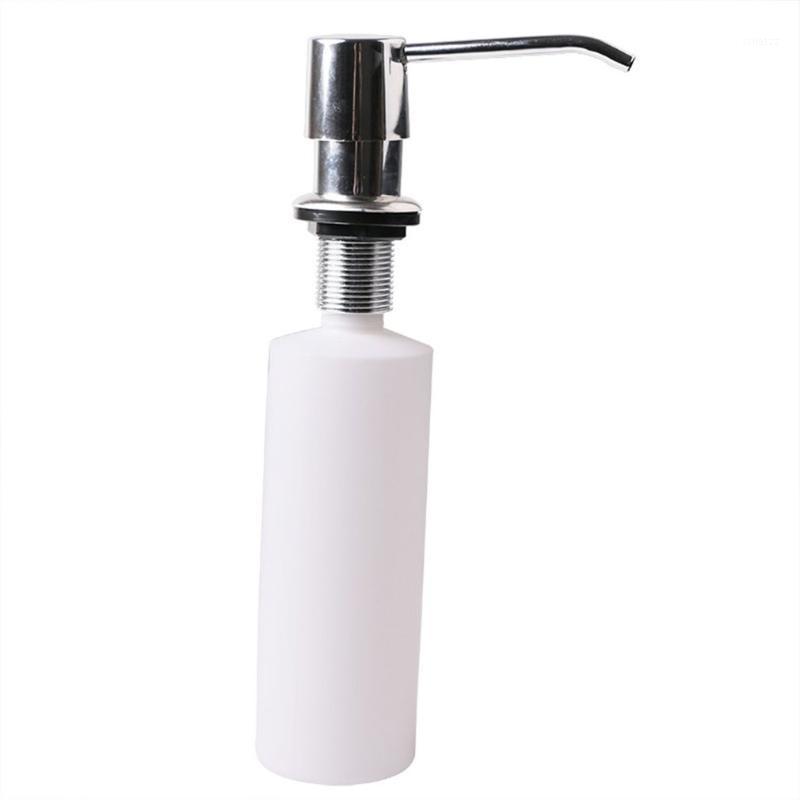 

White Liquid Soap Dispenser Lotion Pump Cover Built in Kitchen Sink Countertop Cooking Tool Utensils Kitchen Accessories1
