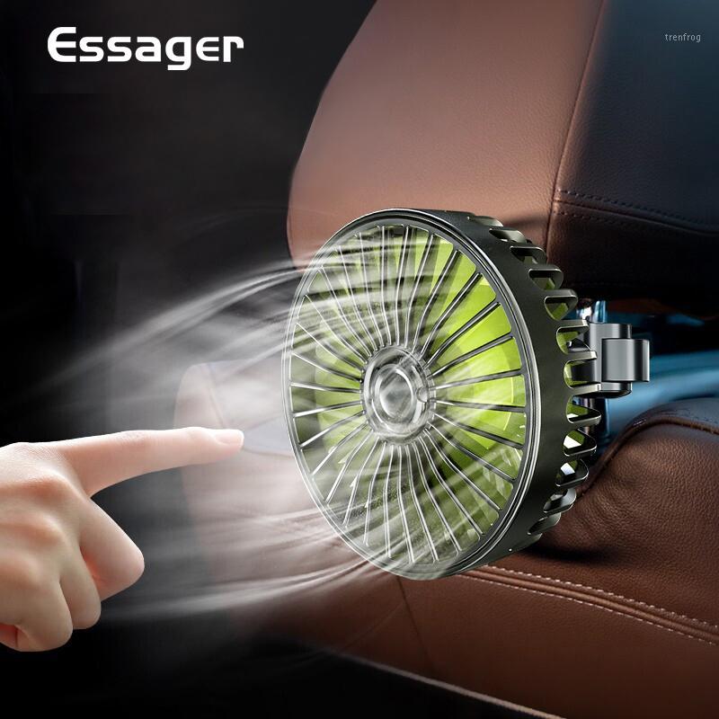 

Essager Mini USB Cooler Fan For Car Backseat Portable 3 Speed Silent Air Conditioner Rotate Adjustable Auto USB Cooling Fan1