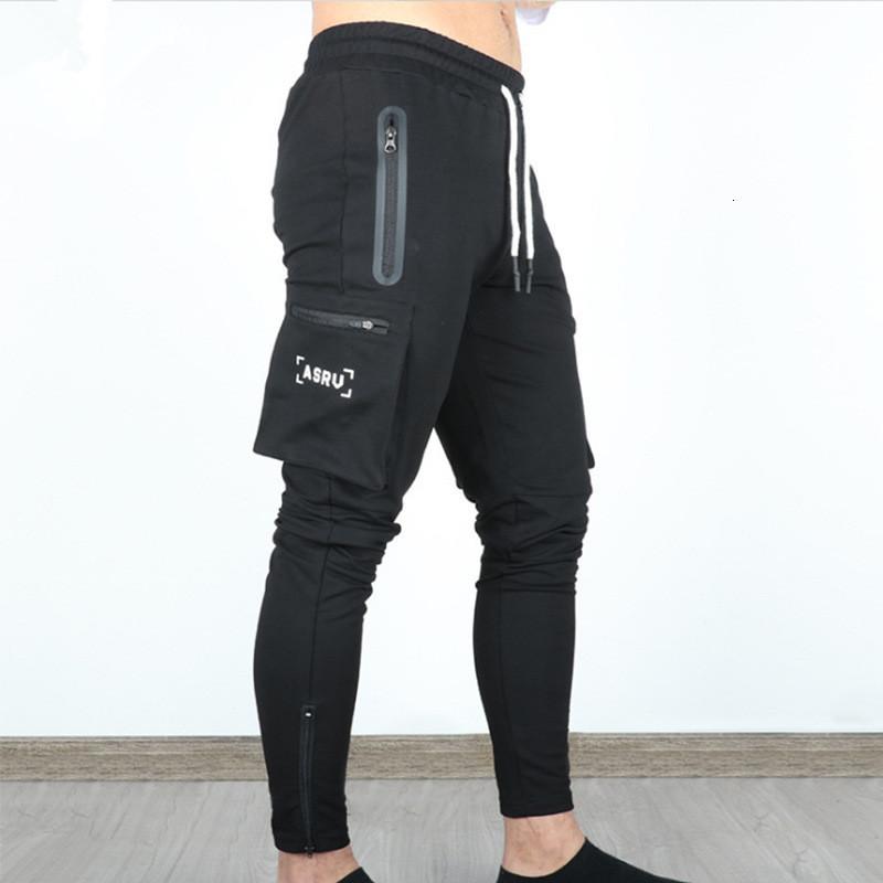 

ASRV Autumn Men Pants Hip Hop Harem Joggers Pants New Male Trousers Mens Solid Multi-pocket Cargo Pants Skinny Fit Sweatpants