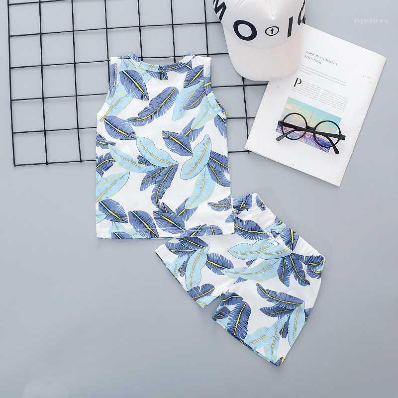 

Newest Fashion Newborn Baby Boy Clothes Cotton Print T-Shirt Tops Short Pants 2Pcs Outfits Clothes Summer1, Blue