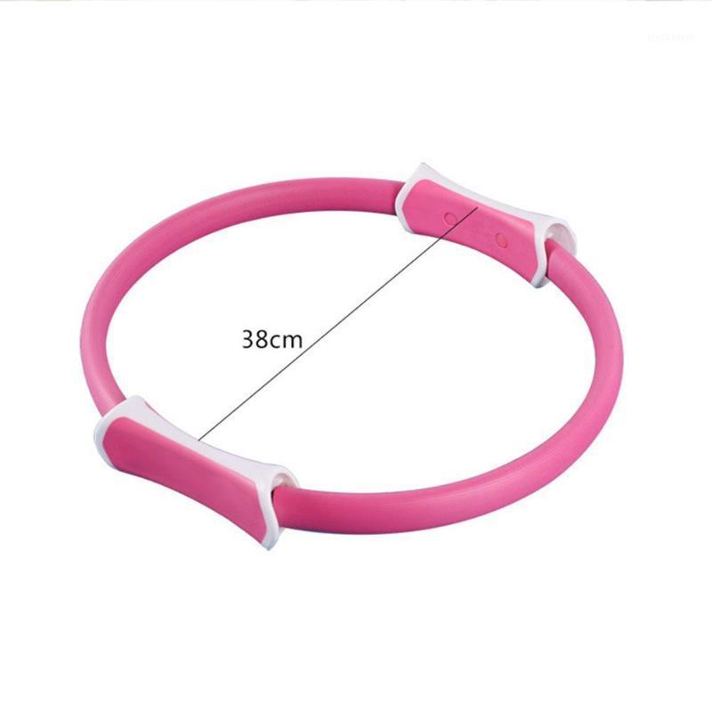 

Pink Dual Grip Training Yoga Pilates Ring For Muscle Exercise Kit Magic Circle Muscles Bod Yoga Fitness Slimming Plasticity Tool1, Red
