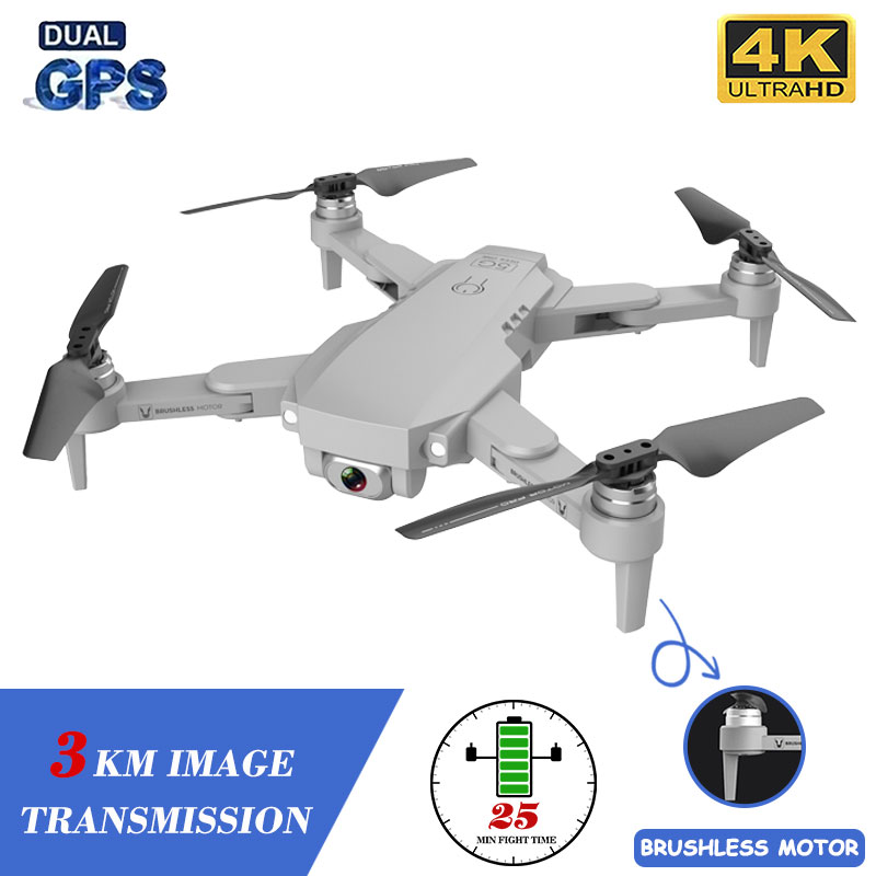 

XKJ Gps Drone LU1 PRO With HD 4K Camera Professional 3000m Image Transmission Brushless Foldable Quadcopter RC Dron Kids Gift, White