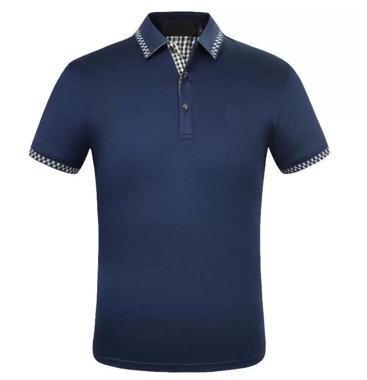 2022GG Mode Polos T-shirt Hommes Casual T-shirt Brodé Medusa Coton Polo Chemise High Street Collier 01L