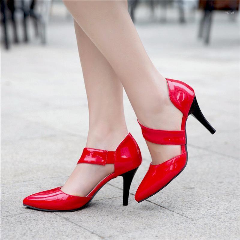 

2021 Europe and the United States sexy Baotou high heel thin heel sandals extra large women 44 45 461, Black