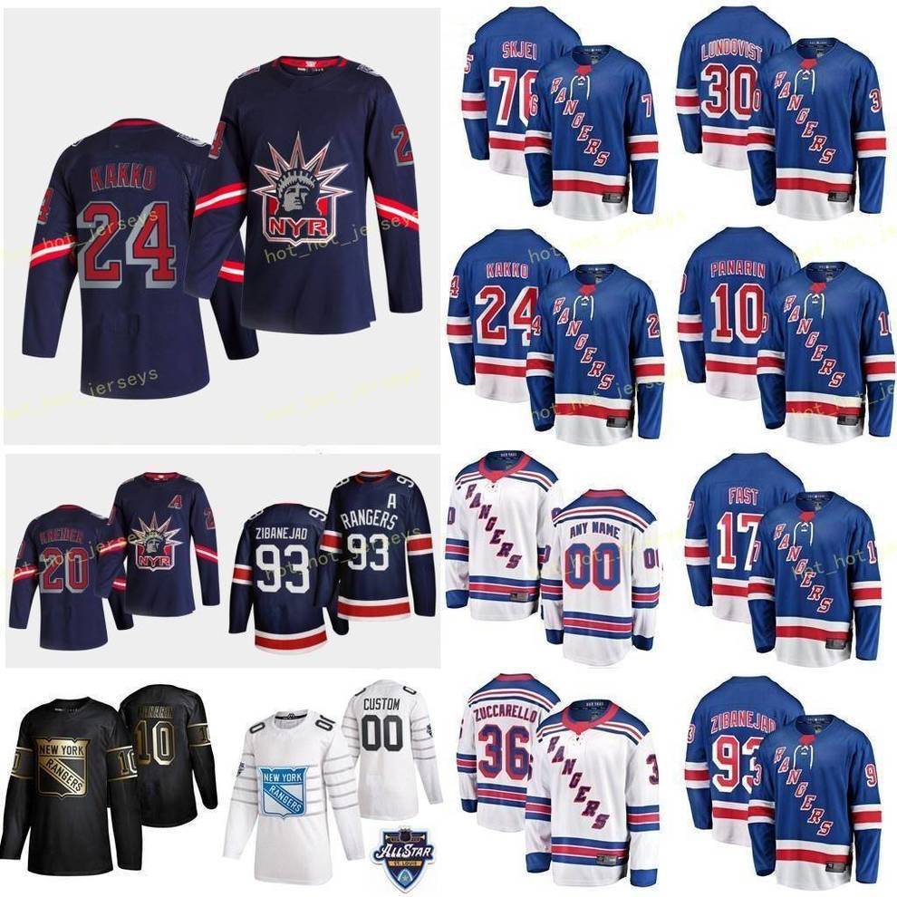 

Custom New York Rangers Howden Brett 21 Johnson Jack 27 Kakko Kaapo 24 Kinkaid Keith 71 Kreider Chris 20 Men Women Youth Stitch