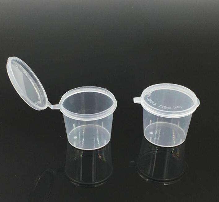 

1OZ Disposable plastic portion cup Condiment Sauce Snack Souffle Dressing Cup Containers Packing Boxes Wholesale free ship
