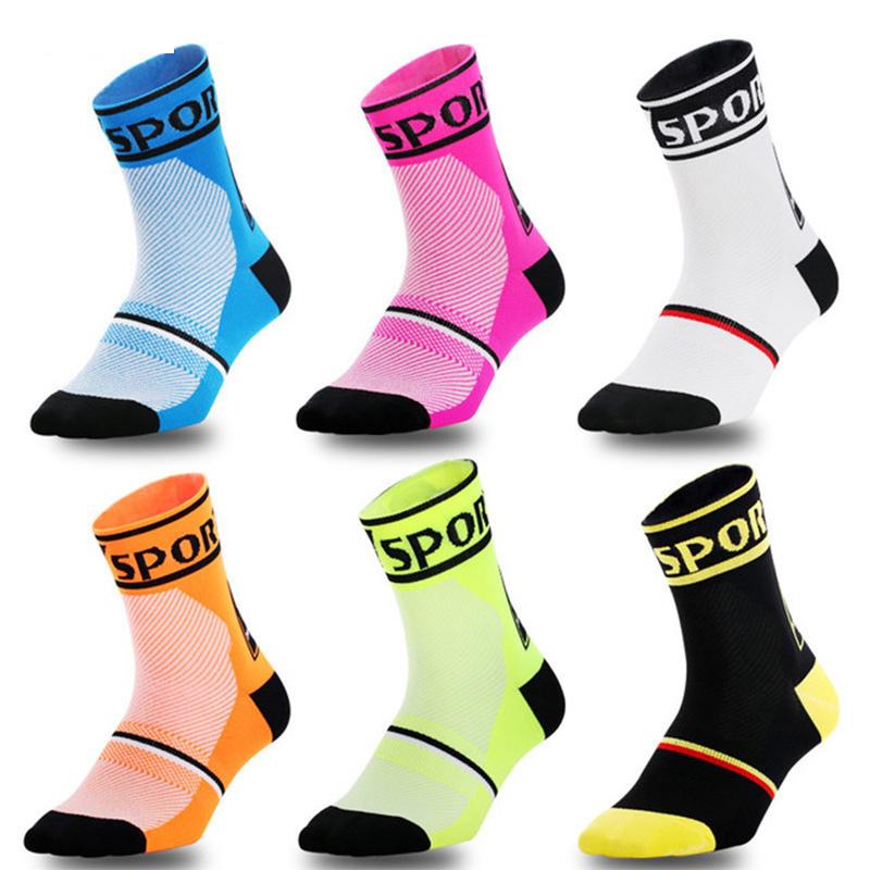 

MTB Mountain Bike Cycling Socks Breathable Comfortable Fitness Men Women Elastic Running Hiking outdoor Accessories, -4