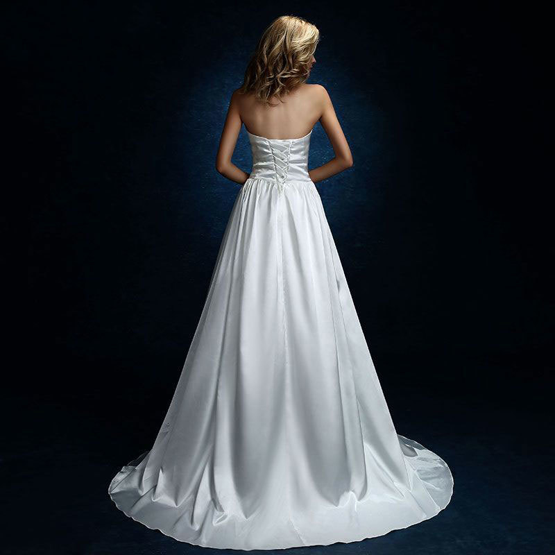 

2021 New Mariee Satin, Novice Playa, Robe Soiree, Nightgown Dressed As a Plain Novice, Off Shoulder BDJ8, Ivory white