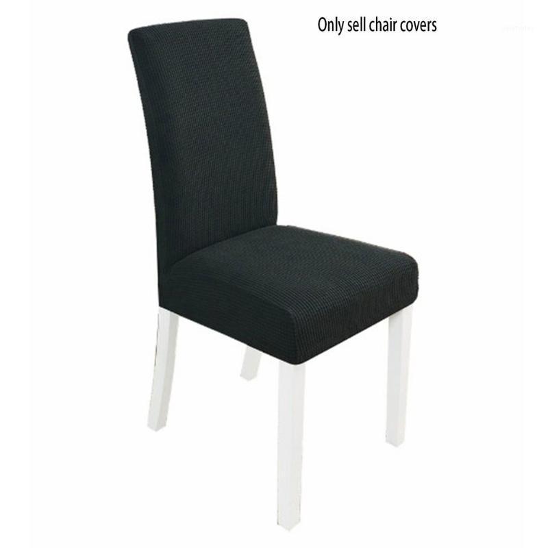

Household One-piece Half-pack Chair Cover Elastic Dining Chair Cover Jacquard Dining Wedding Stretch1